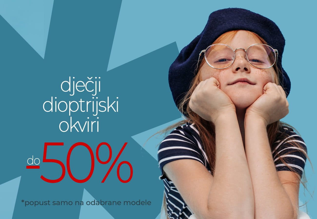 Dječji dioptrijski okviri na sniženju do 50% - Poliklinika i optika Aralica